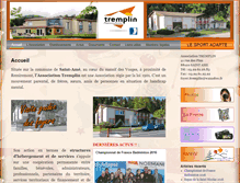 Tablet Screenshot of foyer-tremplin.com